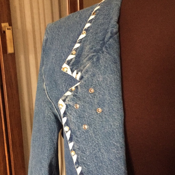 Vintage David David denim blazer - Picture 2 of 9